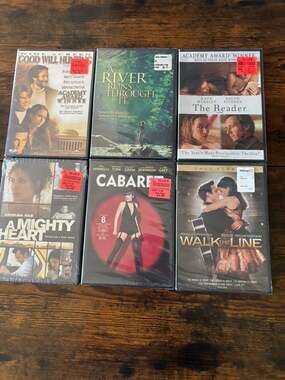 Lot of 6 Sealed Academy Award Winning Drama DVD Movies